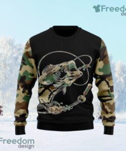 Fishing Dad Ugly Christmas Sweaters 3D
