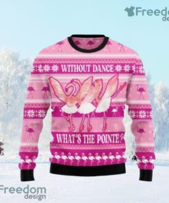 Flamingo Ballet Ugly Christmas Sweaters 3D