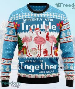 Flamingo Together Ugly Christmas Sweater For Men And Women