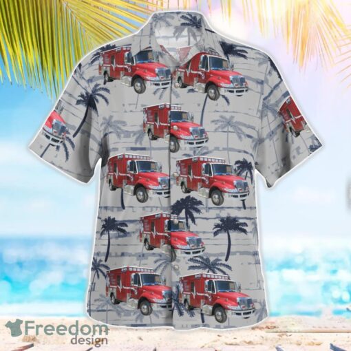 Florida, Bradford County EMS Aloha Hawaiian Shirt Beach Gift Shirt Product Photo 3