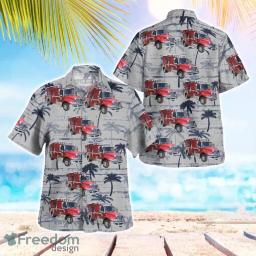 Florida, Bradford County EMS Aloha Hawaiian Shirt Beach Gift Shirt Product Photo 1