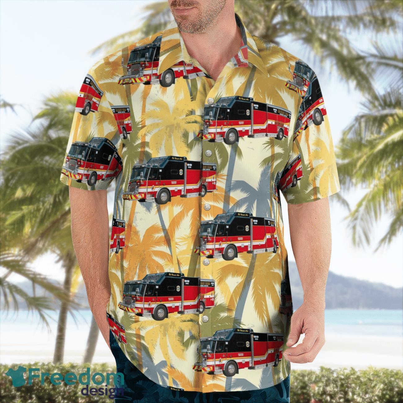 Florida, Broward Sheriff Fire-Rescue Hazmat Team Hawaiian Shirt Florida, Broward Sheriff Fire-Rescue Hazmat Team Hawaiian Shirt Product Photo 4