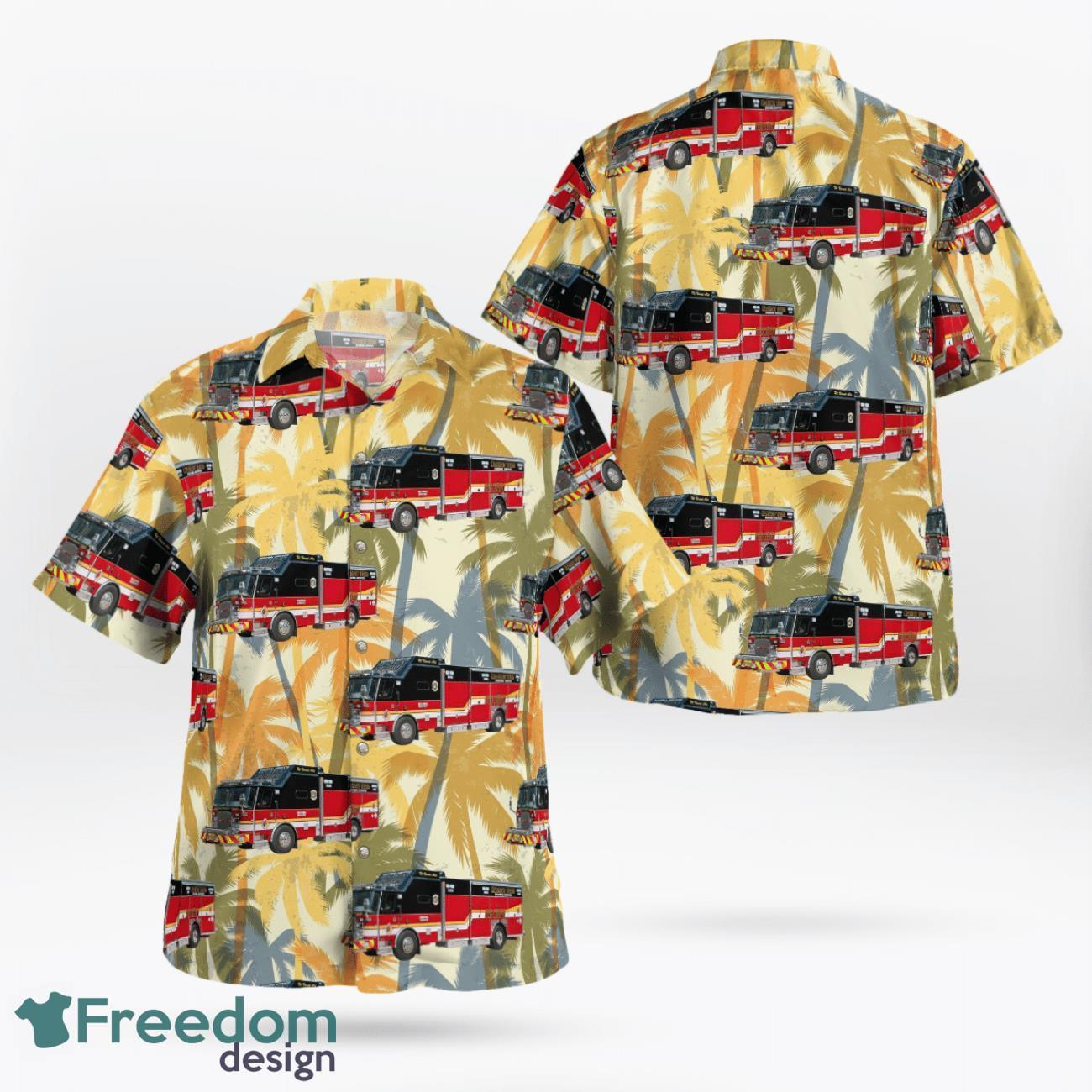 Florida, Broward Sheriff Fire Rescue Hazmat Team Hawaiian Shirt image Florida, Broward Sheriff Fire-Rescue Hazmat Team Hawaiian Shirt Product Photo 1