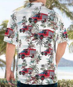 Florida, Charlotte County Fire Department Hazmat 12 Aloha Hawaiian Shirt Beach Gift Shirt Product Photo 2