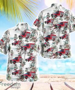 Florida, Charlotte County Fire Department Hazmat 12 Aloha Hawaiian Shirt Beach Gift Shirt