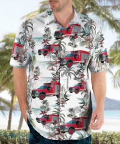 Florida, Charlotte County Fire Department Hazmat 12 Aloha Hawaiian Shirt Beach Gift Shirt Product Photo 4
