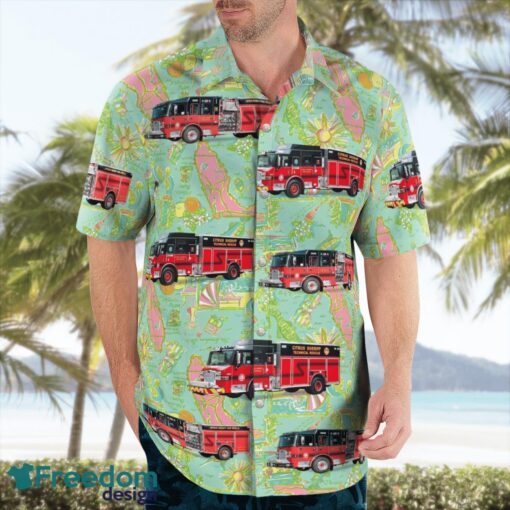 Florida, Citrus County Fire Rescue Hawaiian Shirt Product Photo 4