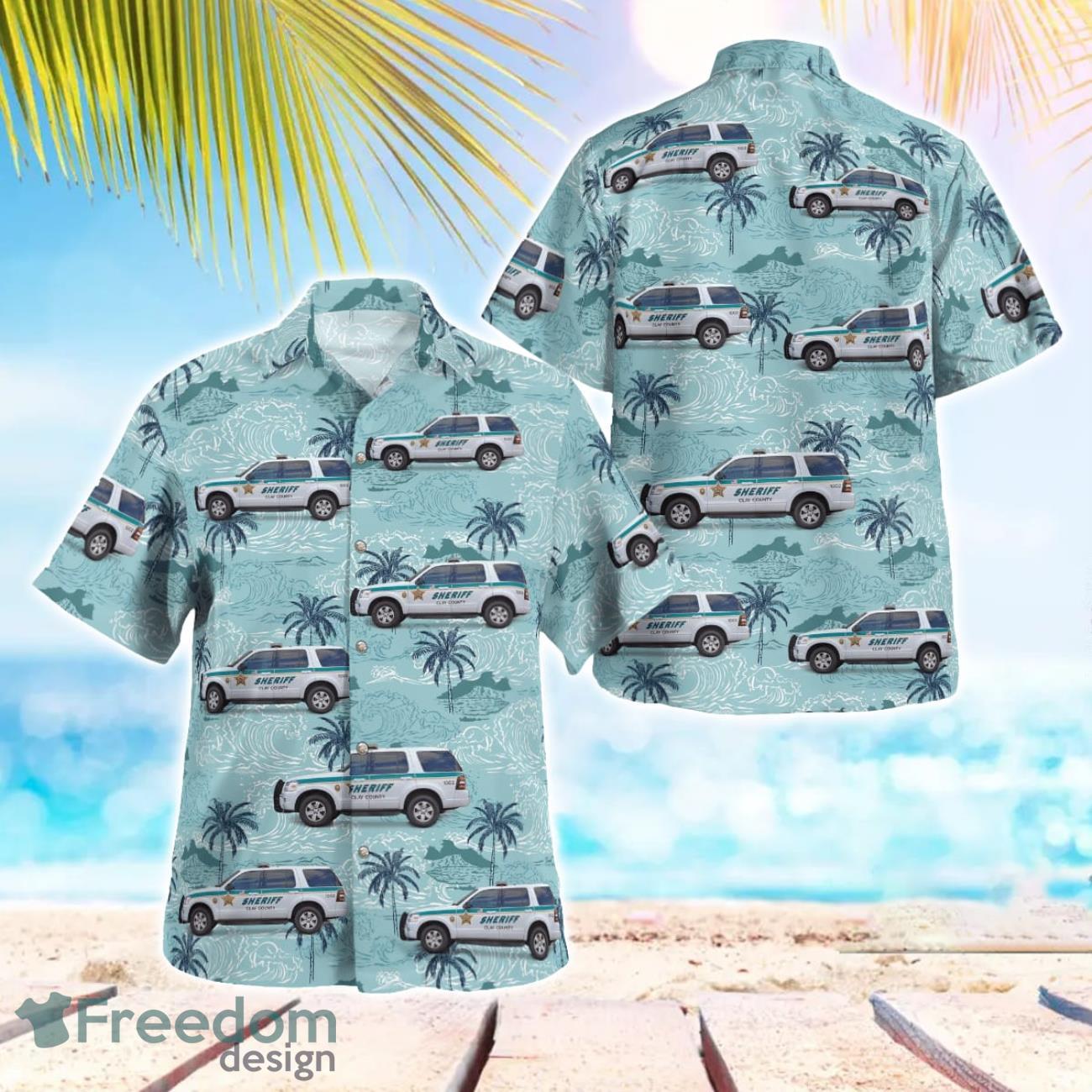 Florida, Clay County Sheriff Office Hawaiian Shirt Beach Shirt For Men And Women image Florida, Clay County Sheriff Office Hawaiian Shirt Beach Shirt For Men And Women Product Photo 1