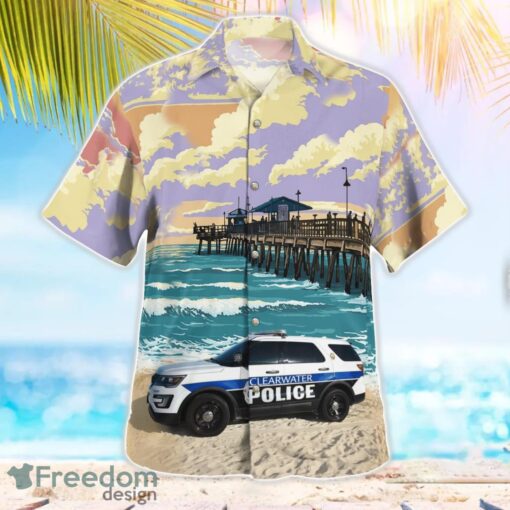 Florida, Clearwater Police Department Hawaiian Shirt Beach Shirt For Men And Women Product Photo 3