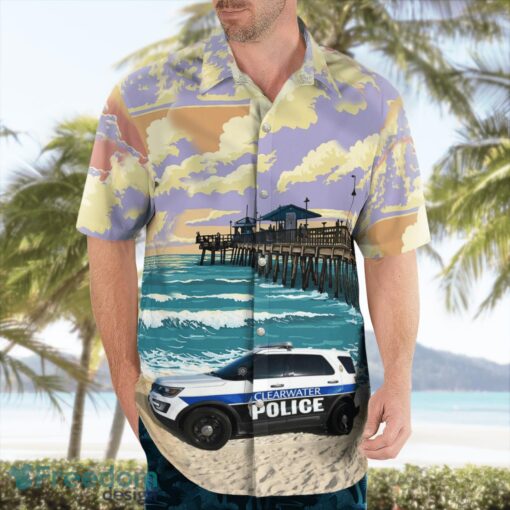 Florida, Clearwater Police Department Hawaiian Shirt Beach Shirt For Men And Women Product Photo 4