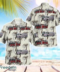 Florida, Dunedin Fire Rescue Aloha Hawaiian Shirt Beach Gift Shirt Product Photo 1