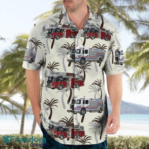 Florida, Dunedin Fire Rescue Aloha Hawaiian Shirt Beach Gift Shirt Product Photo 4