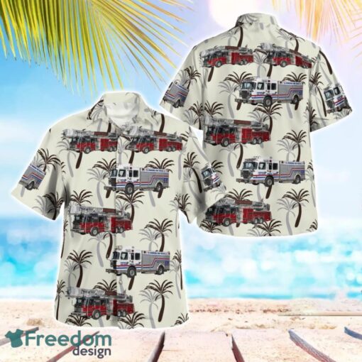 Florida, Dunedin Fire Rescue Aloha Hawaiian Shirt Beach Gift Shirt Product Photo 1