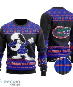 Florida Gators Snoopy Dabbing Holiday Party All Over Print  Sweater