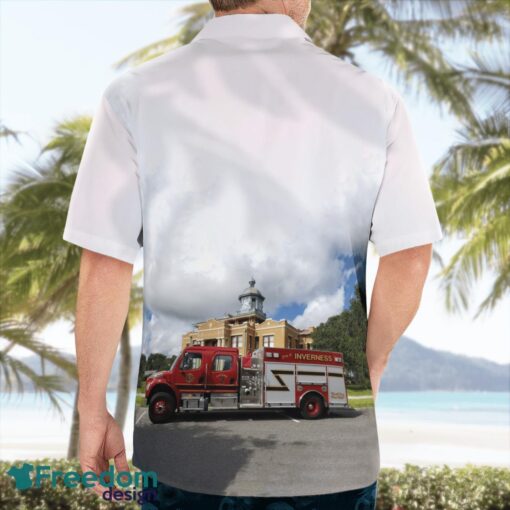 Florida, Inverness Fire Department Hawaiian Shirt Summer Beach Shirt Product Photo 2