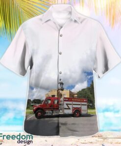 Florida, Inverness Fire Department Hawaiian Shirt Summer Beach Shirt Product Photo 3