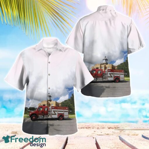 Florida, Inverness Fire Department Hawaiian Shirt Summer Beach Shirt Product Photo 1