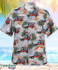 Florida, Levy County EMS Hawaiian Shirt Summer Beach Shirt Product Photo 3