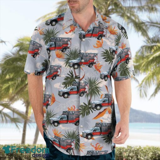 Florida, Levy County EMS Hawaiian Shirt Summer Beach Shirt Product Photo 4