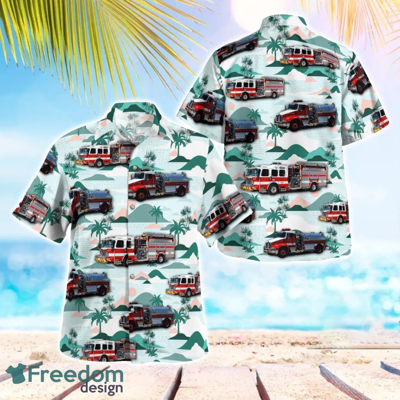 Florida Martin County Fire Rescue Hawaiian Shirt Beach Shirt Summer Holiday Gift image Florida Martin County Fire Rescue Hawaiian Shirt Beach Shirt Summer Holiday Gift Product Photo 1