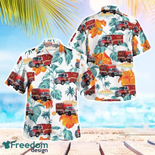 Florida, Orange County Fire Rescue Paramedic Summer Hawaiian Shirt For Men Women Product Photo 1