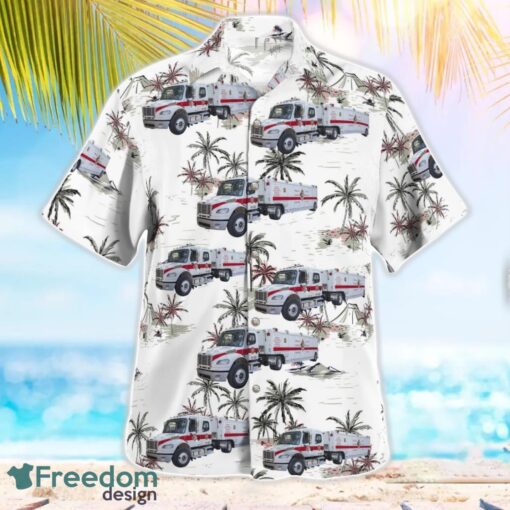 Florida, Pinellas County Hazardous Materials Team Hawaiian Shirt Summer Beach Shirt Product Photo 3