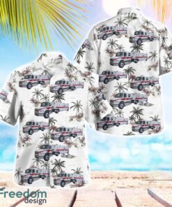 Florida, Pinellas County Hazardous Materials Team Hawaiian Shirt Summer Beach Shirt Product Photo 1