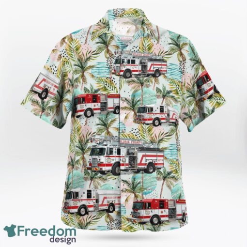 Florida Volusia County Fire Department Hawaiian Shirt Product Photo 2