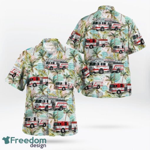 Florida Volusia County Fire Department Hawaiian Shirt Product Photo 1