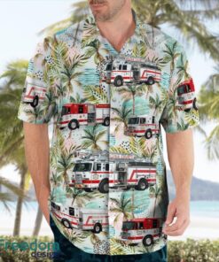 Florida Volusia County Fire Department Hawaiian Shirt Product Photo 3