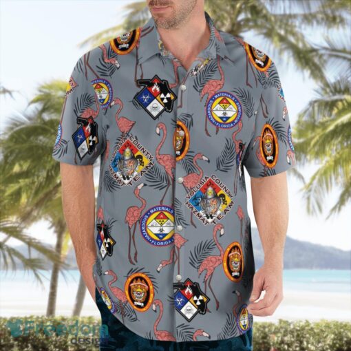 Florida, Volusia County Hazardous Materials (HazMat) Team Aloha Hawaiian Shirt Beach Gift Shirt Product Photo 4