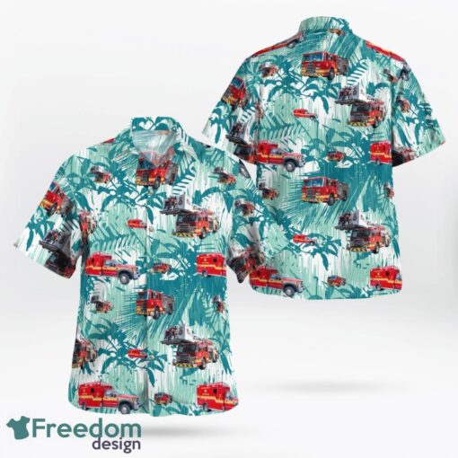 Florida, Walton County Fire Rescue Hawaiian Shirt Product Photo 1