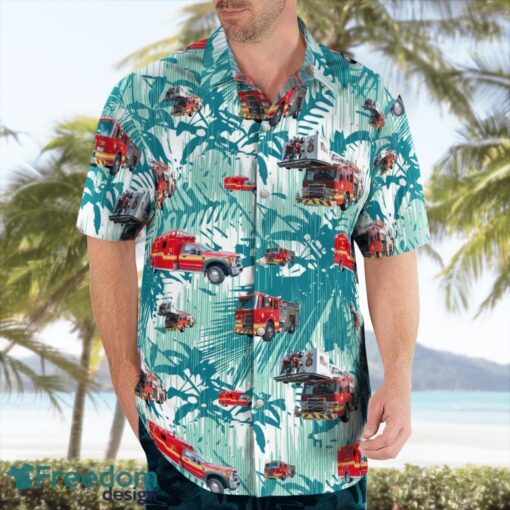 Florida, Walton County Fire Rescue Hawaiian Shirt Product Photo 4