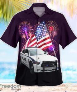 Florida, Zephyrhills Police Department 4th Of July Aloha Hawaiian Shirt Beach Gift Shirt Product Photo 3