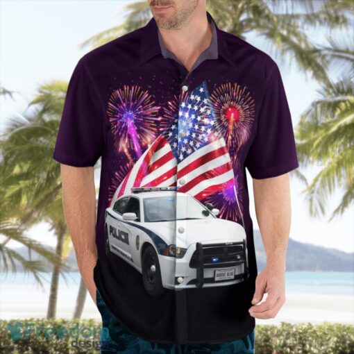 Florida, Zephyrhills Police Department 4th Of July Aloha Hawaiian Shirt Beach Gift Shirt Product Photo 4