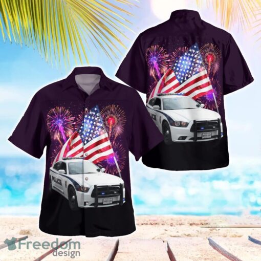 Florida, Zephyrhills Police Department 4th Of July Aloha Hawaiian Shirt Beach Gift Shirt Product Photo 1