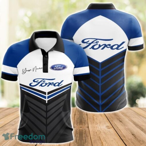 Ford 3D Polo Shirt For Car Lover Golf Fans Gift Polo Shirt Custom Name Product Photo 1