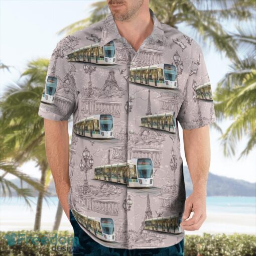 France RATP Tram On Tramway Line T3a Hawaiian Shirt Beach Shirt For Men And Women Product Photo 3