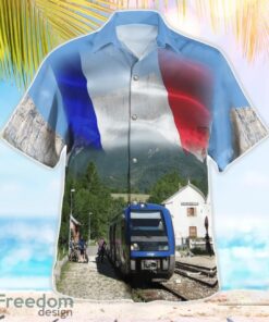 France SNCF Class X 73500 Diesel Multiple Unit Train Hawaiian Shirt Beach Shirt Summer Holiday Gift Product Photo 3