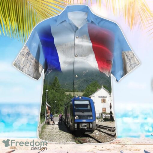 France SNCF Class X 73500 Diesel Multiple Unit Train Hawaiian Shirt Beach Shirt Summer Holiday Gift Product Photo 3