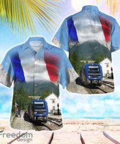 France SNCF Class X 73500 Diesel Multiple Unit Train Hawaiian Shirt Beach Shirt Summer Holiday Gift