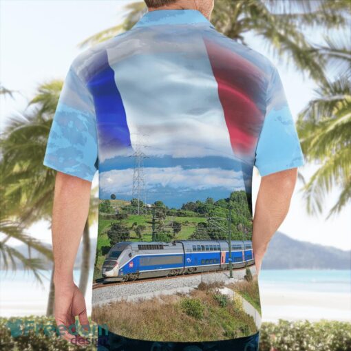 France SNCF TGV Duplex High-speed Train Hawaiian Shirt Beach Shirt Summer Holiday Gift Product Photo 2