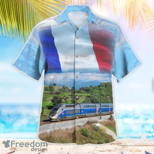 France SNCF TGV Duplex High-speed Train Hawaiian Shirt Beach Shirt Summer Holiday Gift Product Photo 3