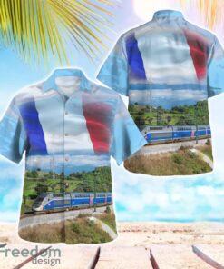 France SNCF TGV Duplex High-speed Train Hawaiian Shirt Beach Shirt Summer Holiday Gift Product Photo 1