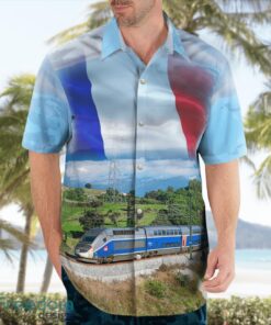 France SNCF TGV Duplex High-speed Train Hawaiian Shirt Beach Shirt Summer Holiday Gift Product Photo 4