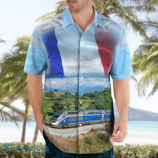 France SNCF TGV Duplex High-speed Train Hawaiian Shirt Beach Shirt Summer Holiday Gift Product Photo 4