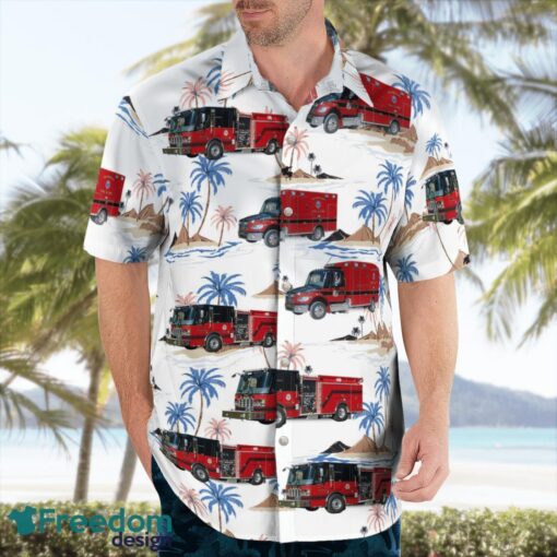 Frankfort, Kentucky, Frankfort Fire & EMS Hawaiian Shirt Summer Beach Shirt Product Photo 4