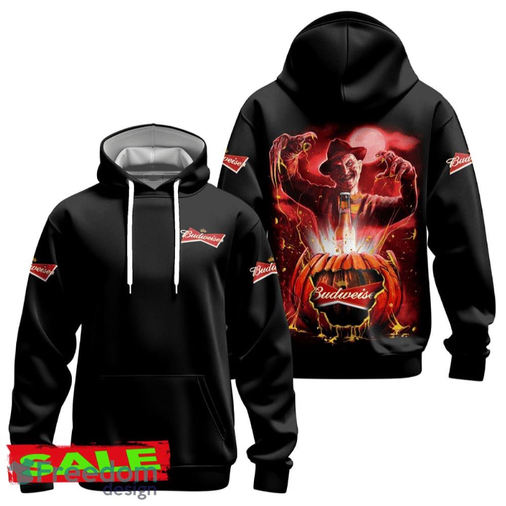 Freddy Krueger Budweiser Halloween Hoodie Zip Hoodie Gift For Men Women Gift Christmas - Freddy Krueger Budweiser Halloween Hoodie Zip Hoodie Gift For Men Women Gift Christmas