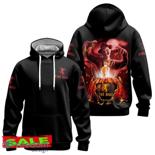 Freddy Krueger Fireball Whisky Halloween Hoodie Zip Hoodie Woolen For Men Women Gift Christmas - Freddy Krueger Fireball Whisky Halloween Hoodie Zip Hoodie Woolen For Men Women Gift Christmas