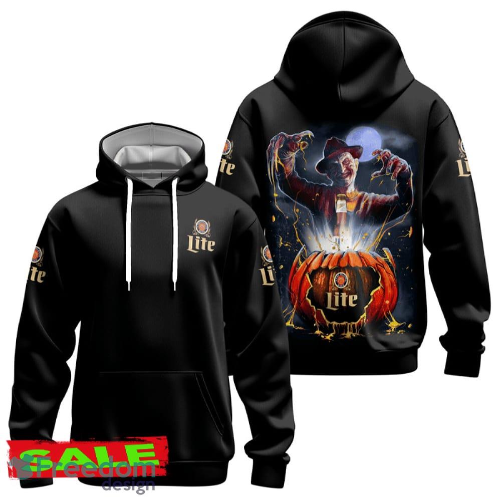 Freddy Krueger Miller Lite Halloween Hoodie Zip Hoodie Accessory For Men Women Gift Christmas - Freddy Krueger Miller Lite Halloween Hoodie Zip Hoodie Accessory For Men Women Gift Christmas